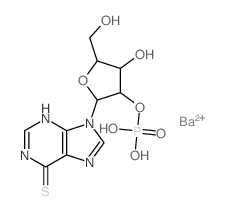 [4-hydroxy-5-(hydroxymethyl)-2-(6-sulfanylidene-3H-purin-9-yl)oxolan-3-yl]oxyphosphonic acid Structure