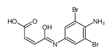 4-(4-amino-3,5-dibromoanilino)-4-oxobut-2-enoic acid Structure