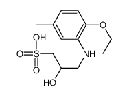 3-(2-ethoxy-5-methylanilino)-2-hydroxypropane-1-sulfonic acid Structure