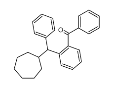 [2-(Cycloheptyl-phenyl-methyl)-phenyl]-phenyl-methanone结构式