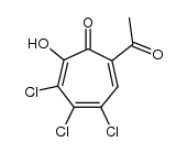 7-acetyl-3,4,5-trichloro-tropolone结构式