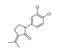 1-(3,4-dichloro-phenyl)-3-isopropylidene-pyrrolidin-2-one结构式