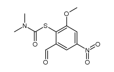 S-2-formyl-4-nitro-6-methoxyphenyl-N,N-dimethylcarbamothioate Structure