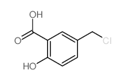 5-(chloromethyl)-2-hydroxybenzoic acid structure