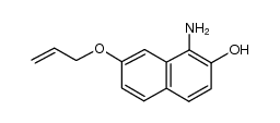 1-amino-7-allyloxy-2-naphthol Structure