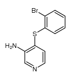 4-(2-bromo-phenylsulfanyl)-[3]pyridylamine结构式