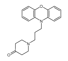 1-(3-phenoxazin-10-yl-propyl)-piperidin-4-one结构式