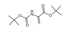 N-(tert-butyloxycarbonyl)-α,β-dehydroalanine tert-butyl ester Structure