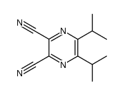 5,6-diisopropylpyrazine-2,3-dicarbonitrile结构式