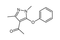 1-(1,3-dimethyl-5-phenoxypyrazol-4-yl)ethanone Structure