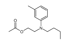 2-[Butyl(3-methylphenyl)amino]ethyl acetate结构式