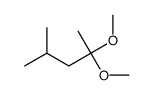 2,2-dimethoxy-4-methylpentane结构式