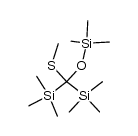 ((methylthio)((trimethylsilyl)oxy)methylene)bis(trimethylsilane)结构式