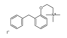 2-(2-benzylphenoxy)ethyl-trimethylazanium,iodide结构式