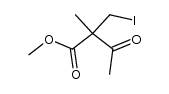 methyl 2-(iodomethyl)-2-methyl-3-oxobutanoate结构式