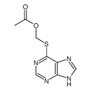 S6-acetyloxymethyl-6-mercaptopurine结构式