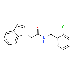 N-(2-Chlorobenzyl)-2-(1H-indol-1-yl)acetamide structure