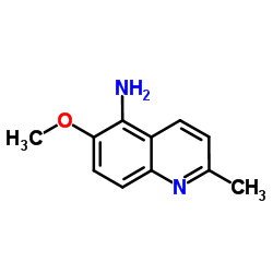 6-甲氧基-2-甲基喹啉-5-胺结构式