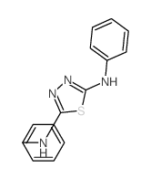 1,3,4-Thiadiazole-2,5-diamine,N2,N5-diphenyl- Structure