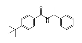 4-(tert-butyl)-N-(1-phenylethyl)benzamide结构式