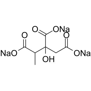 2-Methylcitric acid trisodium Structure