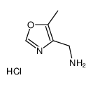 (5-methyl-1,3-oxazol-4-yl)methanamine,hydrochloride Structure