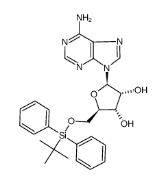 5'-O-[(tert-butyl)diphenylsilyl]adenosine Structure