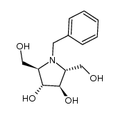 (2R,3R,4R,5R)-1-benzyl-2,5-bis(hydroxymethyl)-3,4-dihydroxypyrrolidine Structure