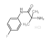 2-Amino-N-(4-fluorophenyl)-2-methylpropanamide hydrochloride结构式