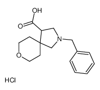 2-苄基-8-噁-2-氮杂螺[4.5]癸烷-4-羧酸盐酸盐结构式