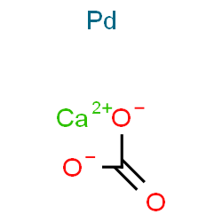 钯碳酸钙 MOISTENED WITH WATER, 5% PD,UNREDUCED结构式