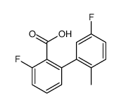 2-fluoro-6-(5-fluoro-2-methylphenyl)benzoic acid结构式