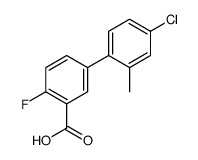 5-(4-chloro-2-methylphenyl)-2-fluorobenzoic acid结构式