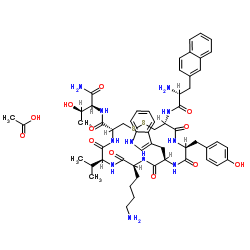 兰瑞肽乙酸盐结构式