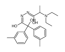 2-(diethylamino)-N'-[2-hydroxy-2,2-bis(3-methylphenyl)acetyl]propanehydrazide Structure