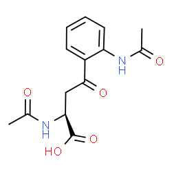 3-[2-(Acetylamino)benzoyl]-N-acetyl-L-alanine Structure