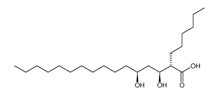 (2S,3S,5S)-2-Hexyl-3,5-dihydroxyhexadecanoic Acid structure