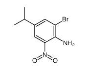 2-溴-4-异丙基-6-硝基苯胺结构式