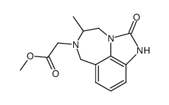 (8-Methyl-1-oxo-1,2,8,9-tetrahydro-6H-2,7,9a-triaza-benzo[cd]azulen-7-yl)-acetic acid methyl ester Structure