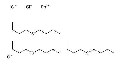 1-butylsulfanylbutane,rhodium(3+),trichloride结构式