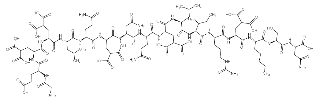 Conantokin G (free acid) Structure