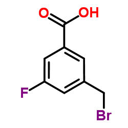 3-(Bromomethyl)-5-fluorobenzoic acid Structure