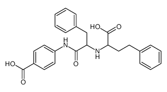 N-(1-carboxy-3-phenylpropyl)phenylalanine-4-aminobenzoate Structure