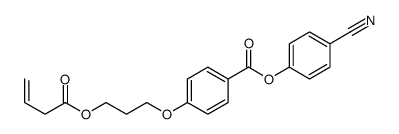 (4-cyanophenyl) 4-(3-but-3-enoyloxypropoxy)benzoate Structure