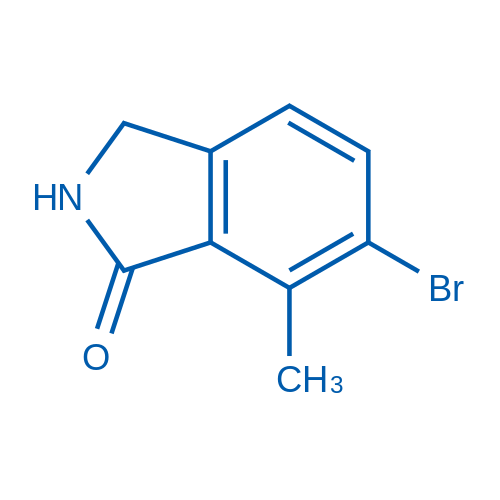 6-Bromo-7-methylisoindolin-1-one structure