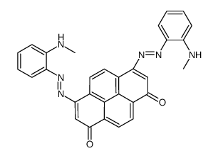 3,6-bis[[2-(methylamino)phenyl]diazenyl]pyrene-1,8-dione Structure