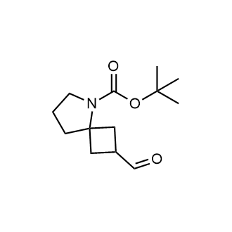 tert-Butyl 2-formyl-5-azaspiro[3.4]octane-5-carboxylate structure