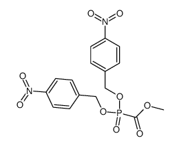 di(p-nitrobenzyl) methoxycarbonylphosphonate结构式