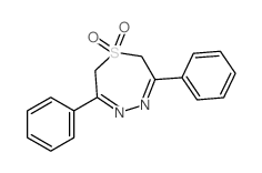 1,4,5-Thiadiazepine,2,7-dihydro-3,6-diphenyl-, 1,1-dioxide结构式