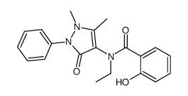 N-(1,5-dimethyl-3-oxo-2-phenylpyrazol-4-yl)-N-ethyl-2-hydroxybenzamide Structure